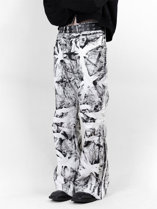 Tie-Dye Painting Pants 01 