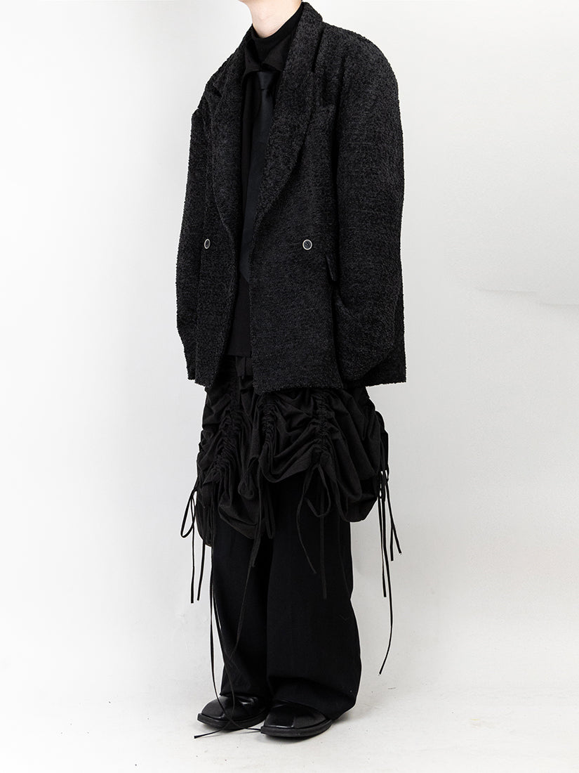 Stretchable Pleated Long Skirt