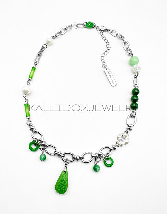 Jade Teardrop Necklace