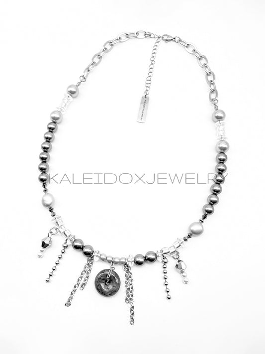 Grey jade Necklace