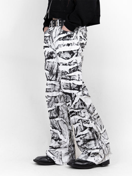Tie-Dye Painting Pants 02 